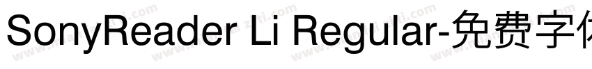 SonyReader Li Regular字体转换